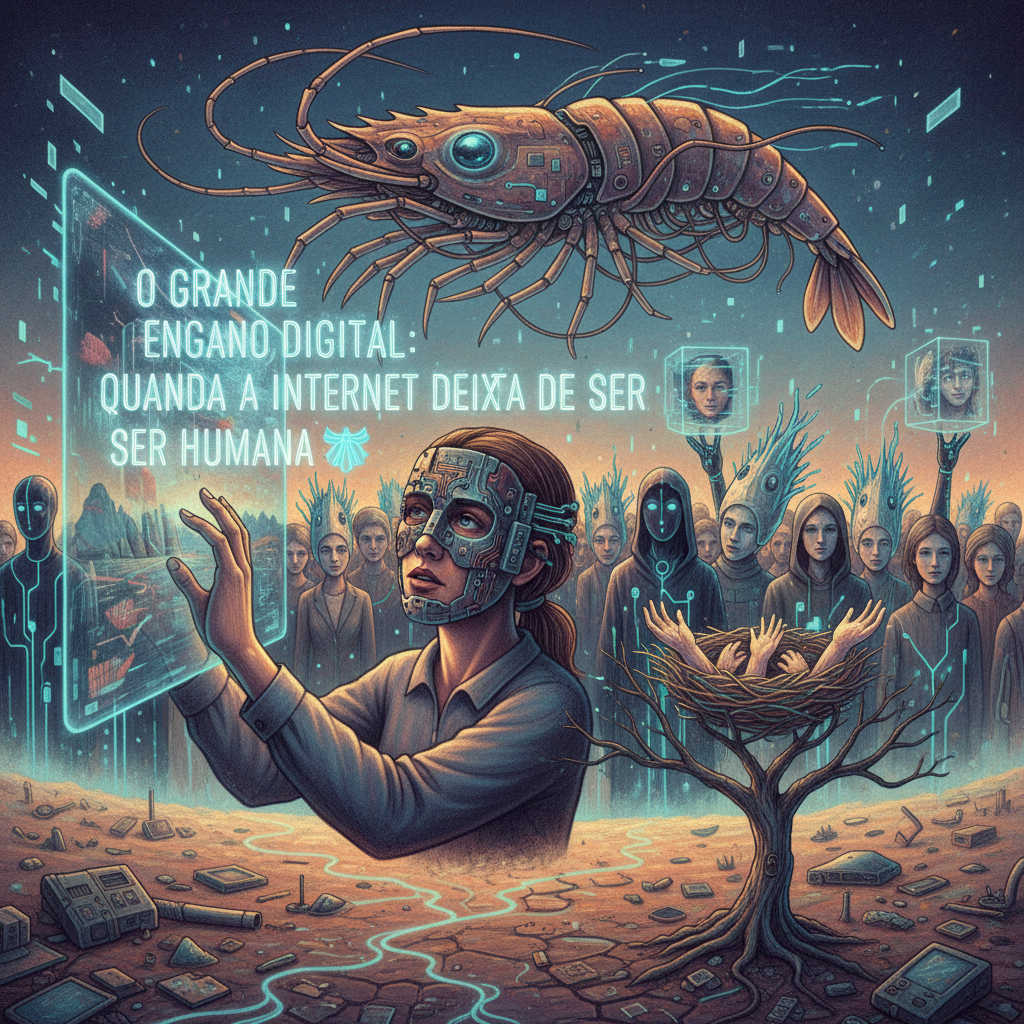 O Grande Engano Digital: Quando a Internet Deixa de Ser Humana 🎭
