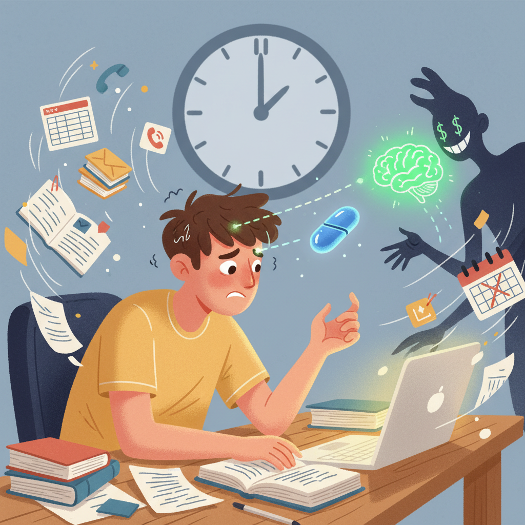 Ritalina para 'hackear' o cérebro: Um atalho perigoso e ilusório 💊