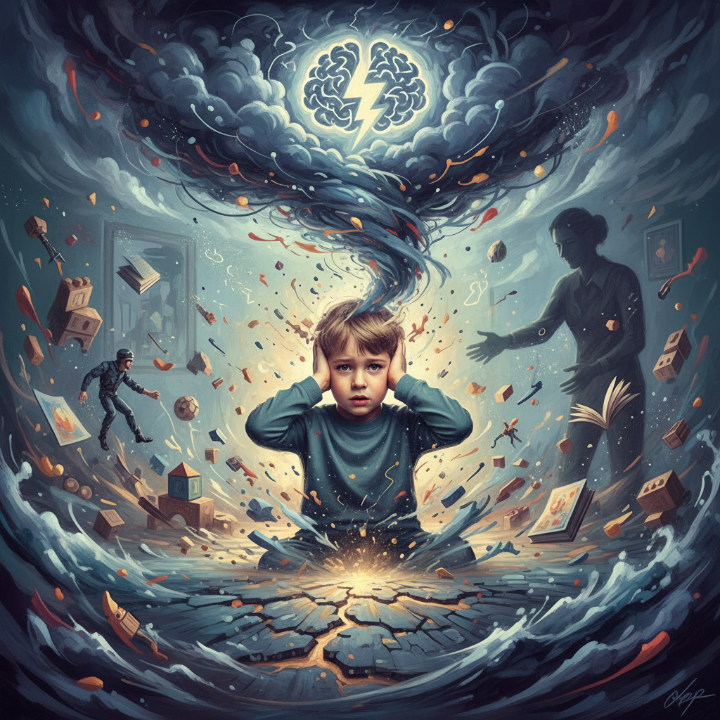 TDAH e as tempestades emocionais: Como navegamos a fúria dos nossos filhos 🤯